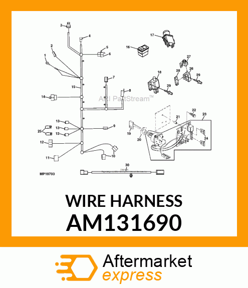 HARNESS, MAIN WIRING (LX/GT) AM131690