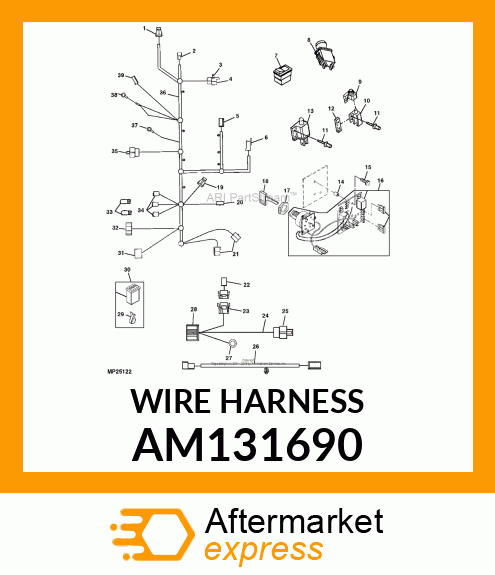 HARNESS, MAIN WIRING (LX/GT) AM131690