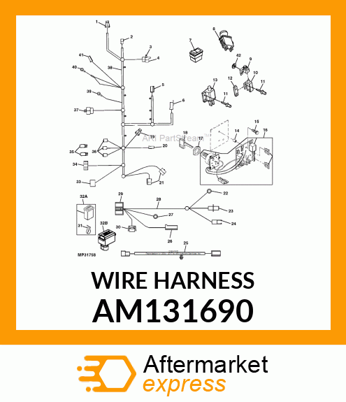 HARNESS, MAIN WIRING (LX/GT) AM131690