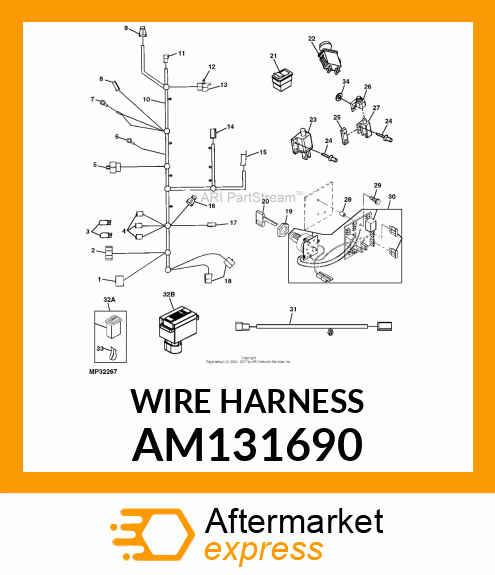 HARNESS, MAIN WIRING (LX/GT) AM131690