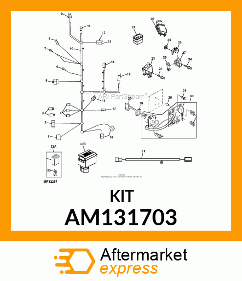 Hour Meter - KIT, HOURMETER -SVC AM131703