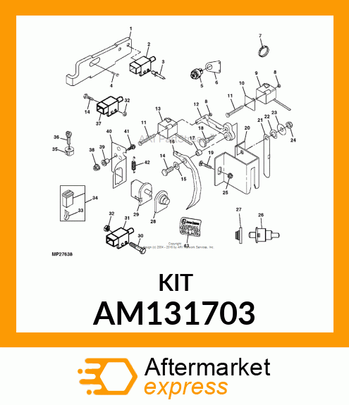 Hour Meter - KIT, HOURMETER -SVC AM131703