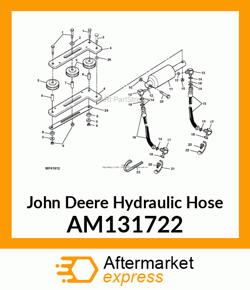 HOSE, HYDRAULIC (FRONT ATTACHMENT) AM131722