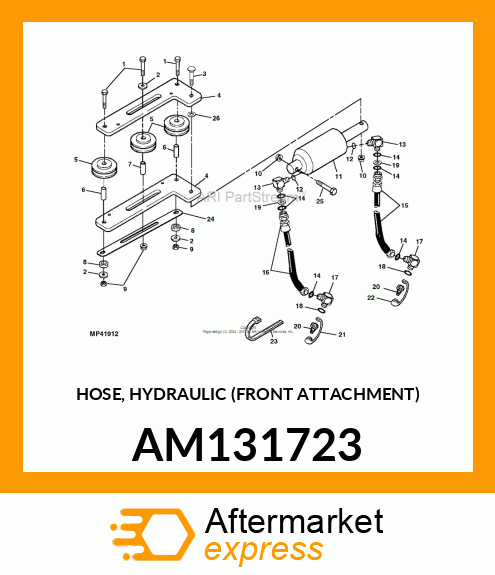 HOSE, HYDRAULIC (FRONT ATTACHMENT) AM131723