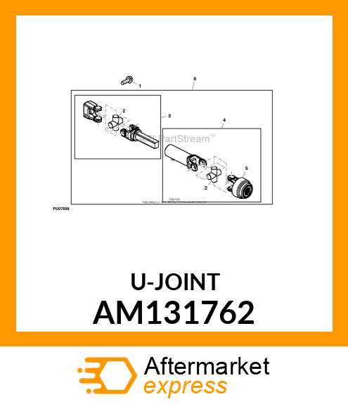 UNIVERSAL JOINT, JOINT, UNIVERSAL W AM131762