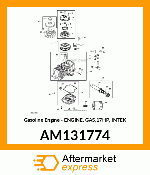 Gasoline Engine - ENGINE, GAS,17HP, INTEK AM131774