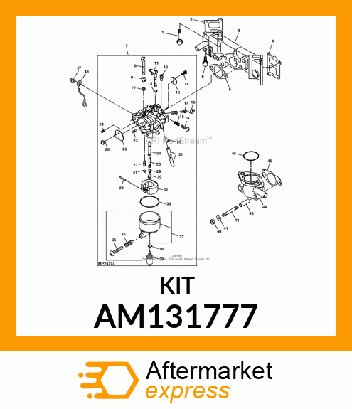 KIT, CARBURETOR REPAIR AM131777