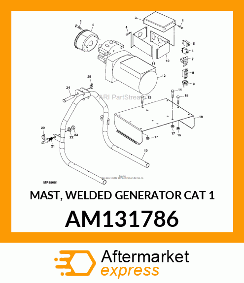 MAST, WELDED (GENERATOR CAT 1) AM131786
