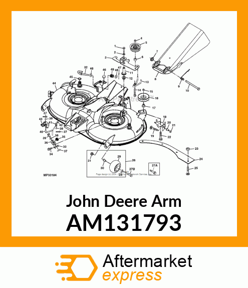 ARM, ARM, WELDED IDLER AM131793