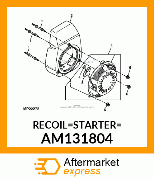 Recoil Starter AM131804