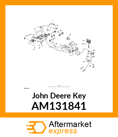 KEY, PADDED IGNITION AM131841