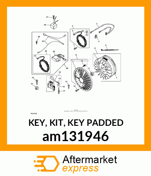 KEY, KIT, KEY PADDED am131946