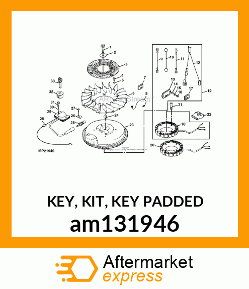 KEY, KIT, KEY PADDED am131946