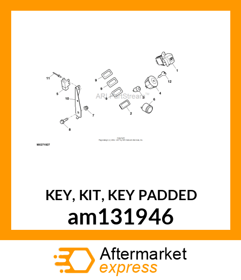 KEY, KIT, KEY PADDED am131946