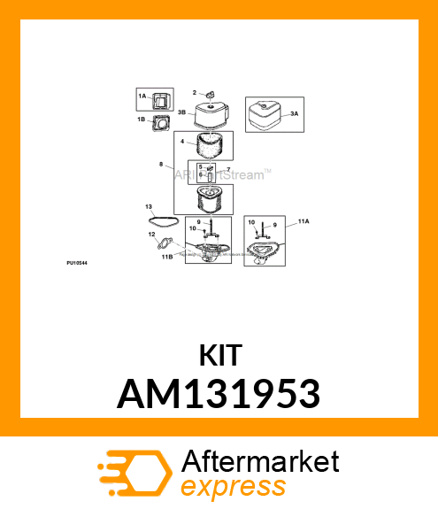 Assembly Line Parts - KIT, AIR CLEANER SEAL AM131953