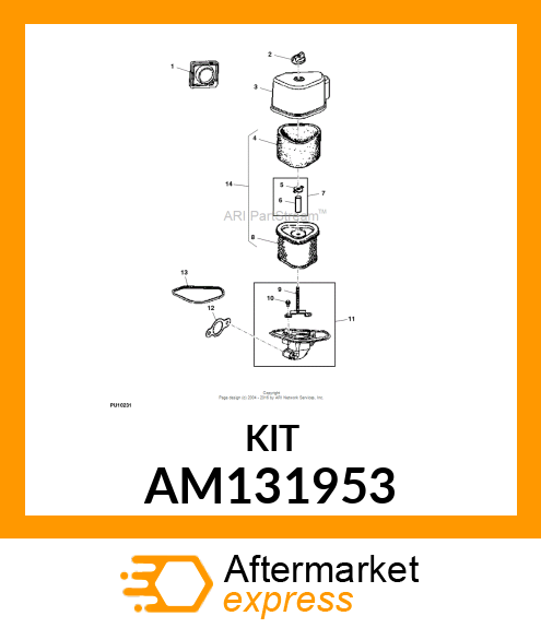 Assembly Line Parts - KIT, AIR CLEANER SEAL AM131953