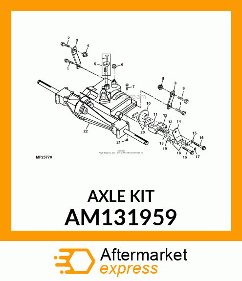 Axle Kit AM131959