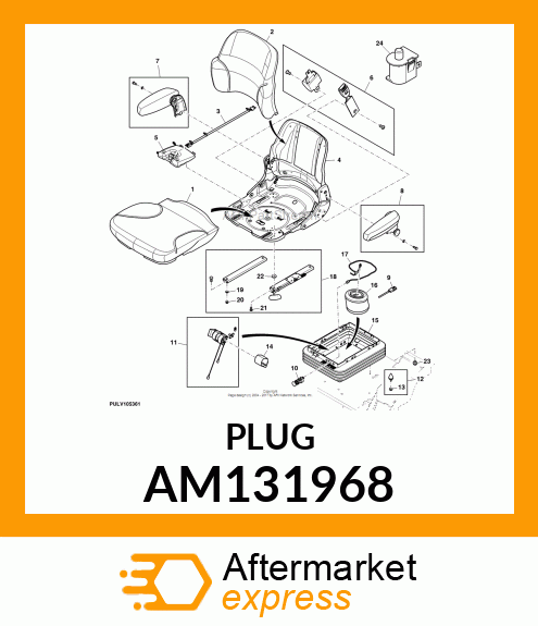 SWITCH, SWITCH, SEAT AM131968