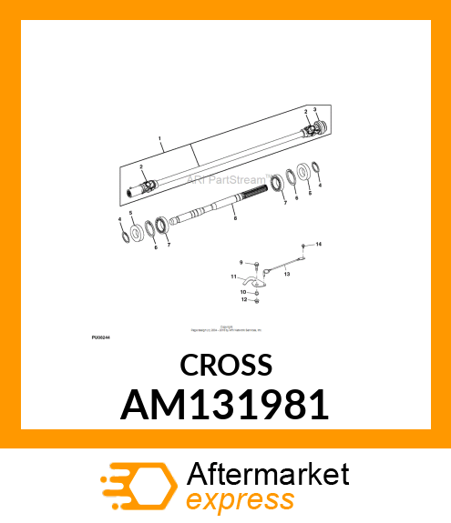 CROSS AND BEARING ASSEMBLY, CROSS amp; AM131981