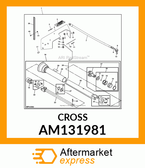 CROSS AND BEARING ASSEMBLY, CROSS amp; AM131981