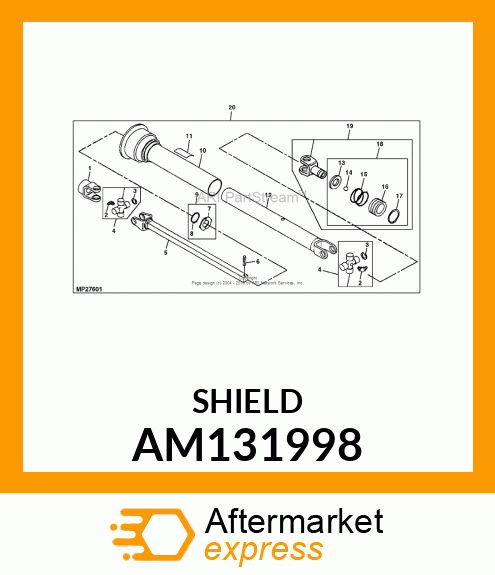 GUARD, GUARD, INNER (DRIVESHAFT) AM131998