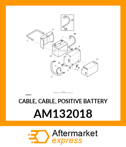 CABLE, CABLE, POSITIVE BATTERY AM132018