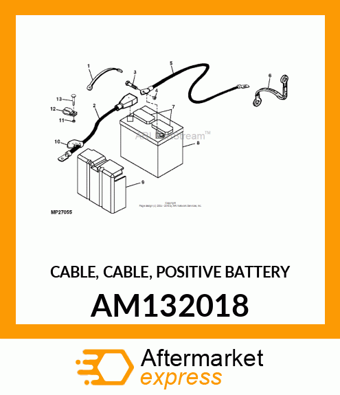 CABLE, CABLE, POSITIVE BATTERY AM132018