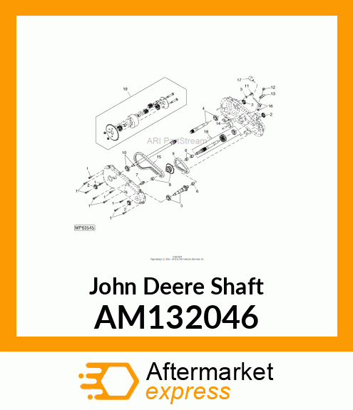 SHAFT, INPUT ASSEMBLY AM132046