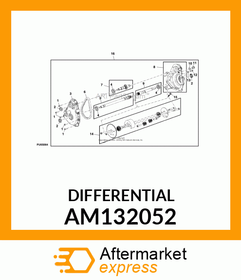 DIFFERENTIAL (SUBASSEMBLY, WBGM) AM132052