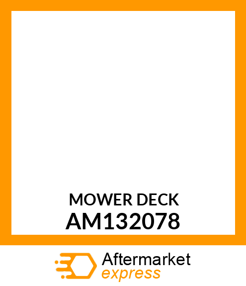 Mower Deck - DECK, W/CHUTE & LABELS 42C - SVC AM132078