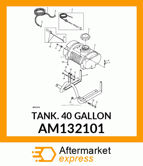 TANK. 40 GALLON AM132101