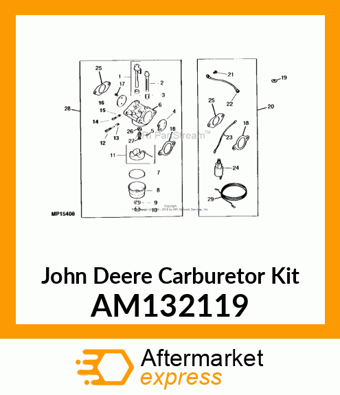 KIT, CARBURETOR AM132119