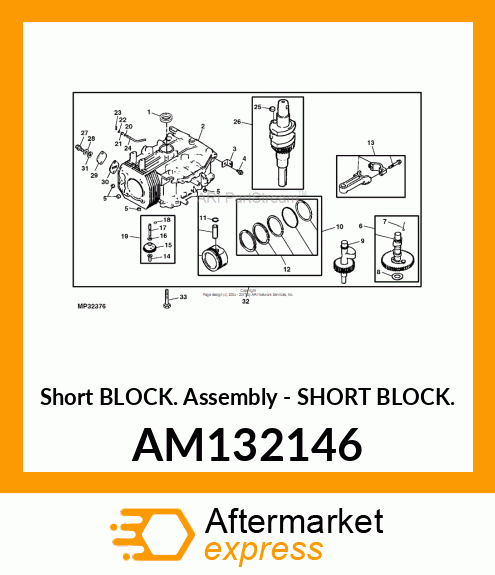 Short Block Assembly AM132146