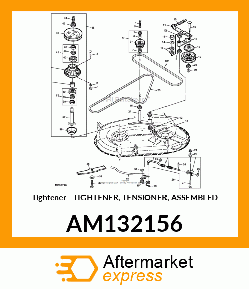 Tightener - TIGHTENER, TENSIONER, ASSEMBLED AM132156