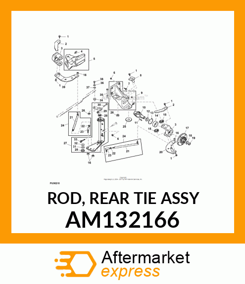 ROD, REAR TIE ASSY AM132166