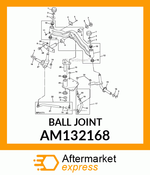 ROD, RH FRONT TIE ASSY AM132168