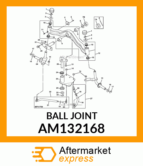 ROD, RH FRONT TIE ASSY AM132168