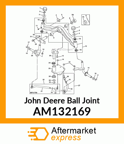 ROD, LH FRONT TIE ASSY AM132169