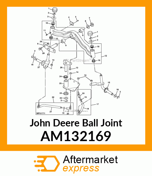 ROD, LH FRONT TIE ASSY AM132169