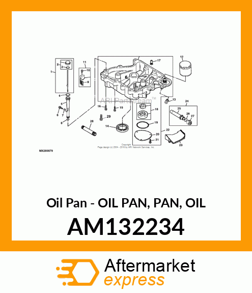 Oil Pan - OIL PAN, PAN, OIL AM132234