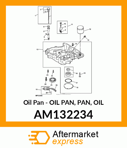 Oil Pan - OIL PAN, PAN, OIL AM132234