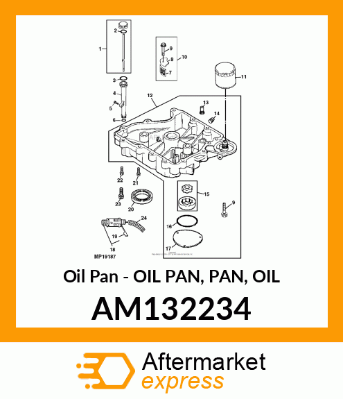 Oil Pan - OIL PAN, PAN, OIL AM132234