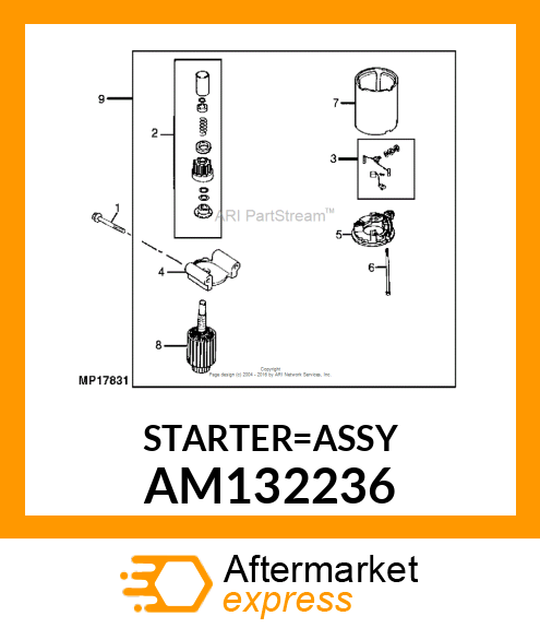 STARTER ASSEMBLY AM132236