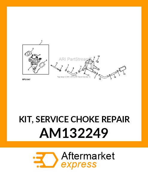 KIT, SERVICE CHOKE REPAIR AM132249