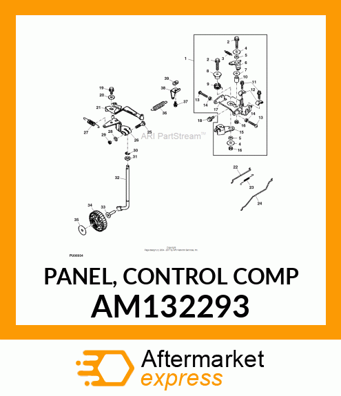 PANEL, CONTROL COMP AM132293