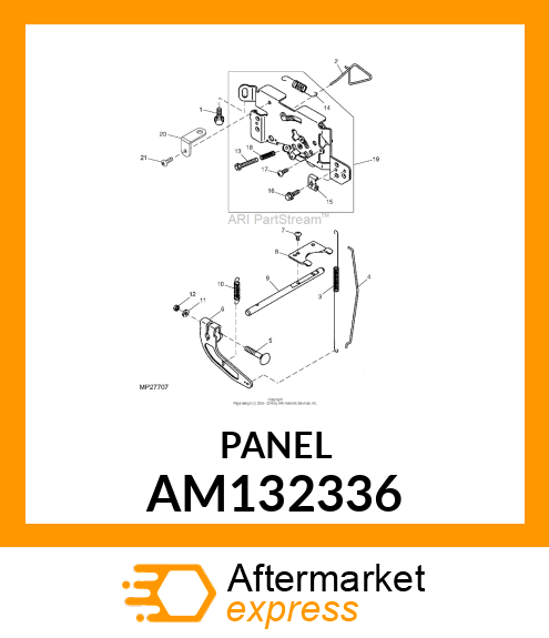 PANEL, CONTROL COMP AM132336