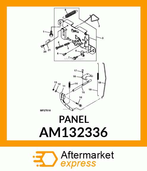 PANEL, CONTROL COMP AM132336