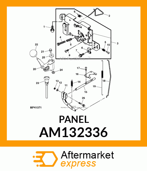 PANEL, CONTROL COMP AM132336