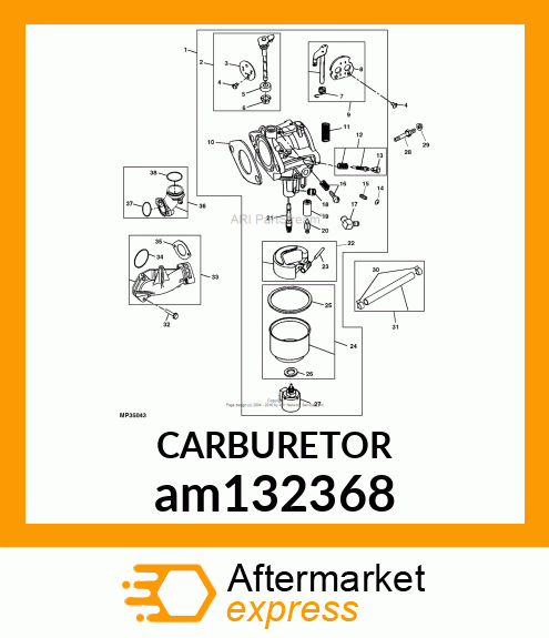 CARBURETOR am132368