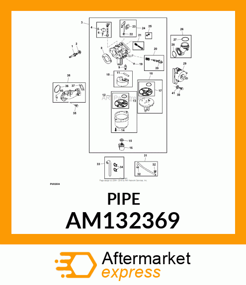 ELBOW FITTING, FITTING, INTAKE ELBO AM132369